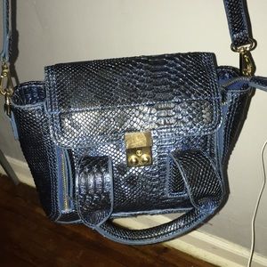 selling A Blue Leather Phillip Lim Bag